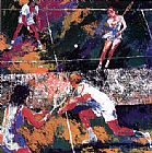 Leroy Neiman Mixed Doubles painting